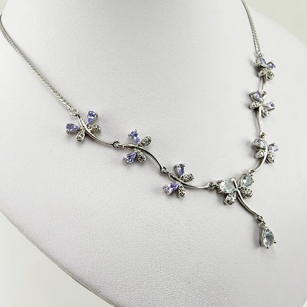 Gargantilla de Amatista y Aguamarina