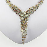 Gargantilla de ópalo welo y zafiros