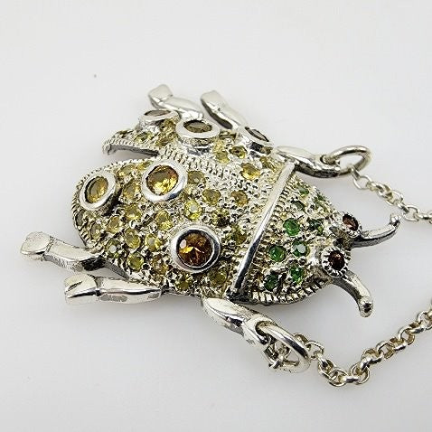 Gargantilla de zafiros y diópsidos