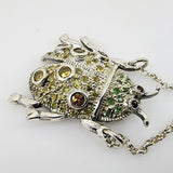 Gargantilla de zafiros y diópsidos