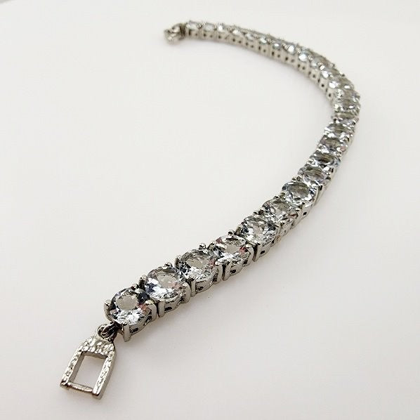 Pulsera de Topacio blanco