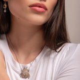 Gargantilla de zafiros y diópsidos