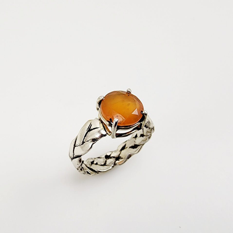 Anillo de Ágata cornalina