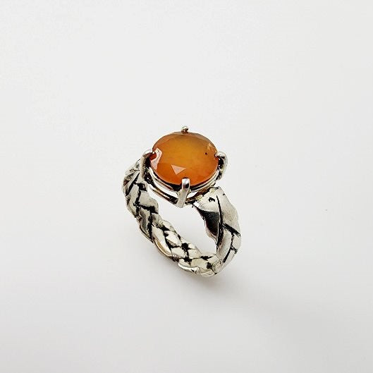 Anillo de Ágata cornalina