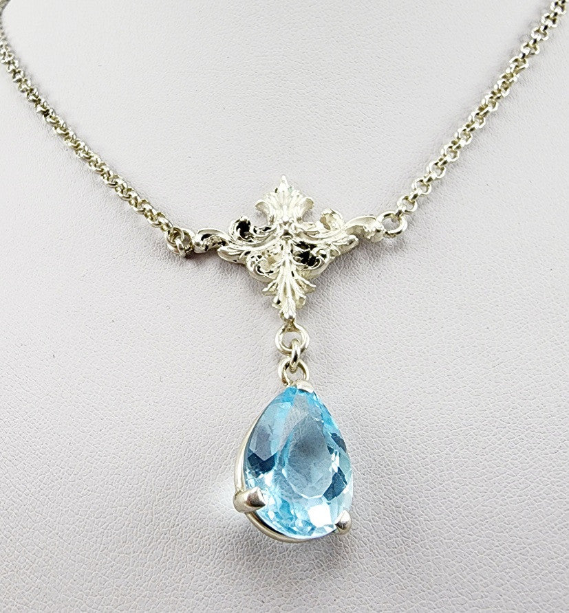 Gargantilla de Topacio Azul
