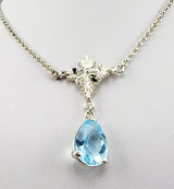 Gargantilla de Topacio Azul