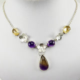 Gargantilla de Ametrino, Amatista y Citrino