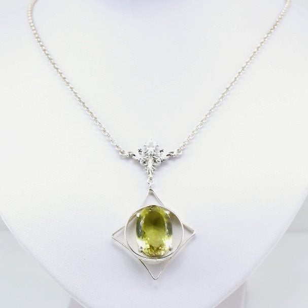 Gargantilla de Cuarzo green gold