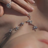 Gargantilla de Amatista y Aguamarina