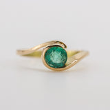 Anillo de Esmeralda en oro 18 k