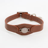 CONJUNTO PARA MASCOTAS DE COLLAR CUARZO ROSA, CORREA Y ESTUCHE PORTA BOLSAS – MEDIDA M