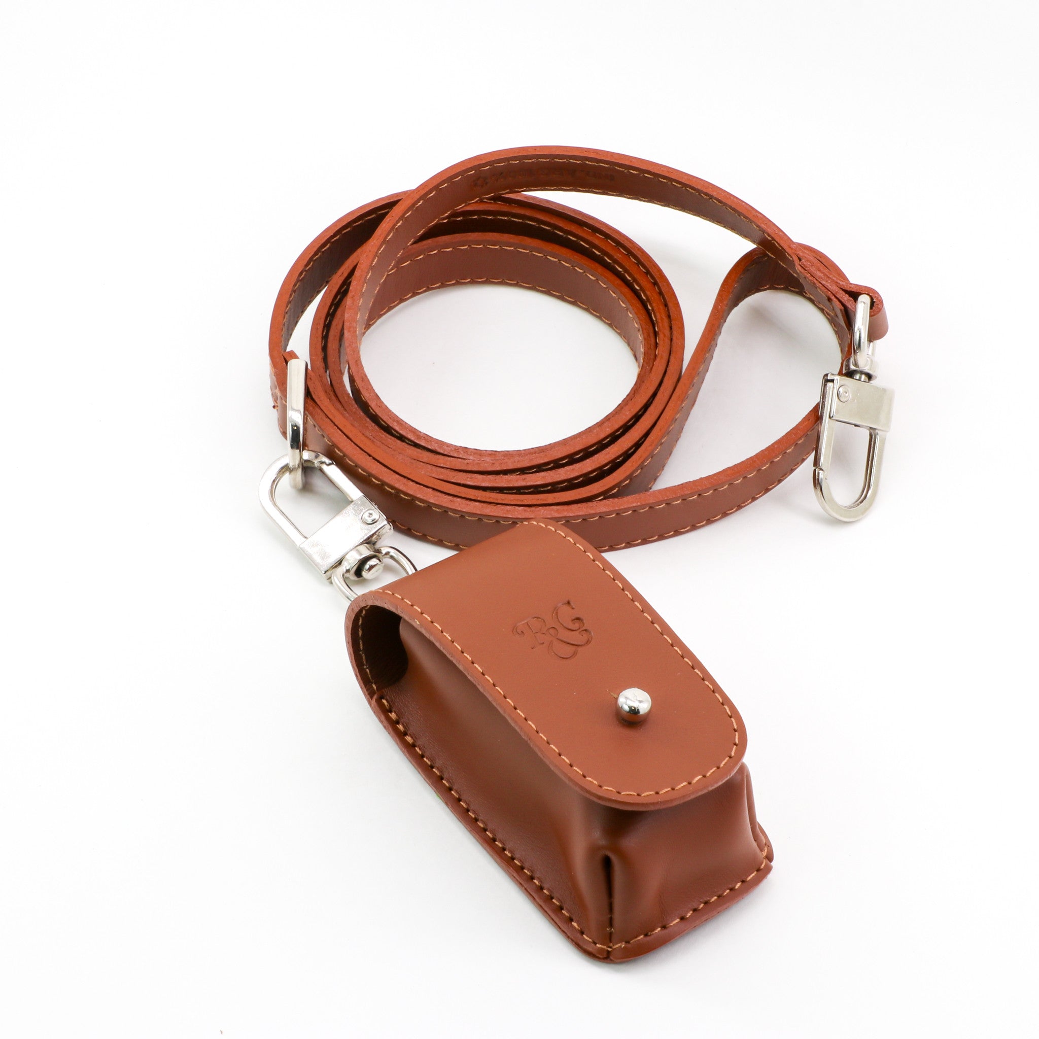 CONJUNTO PARA MASCOTAS DE COLLAR AMAZONITA, CORREA Y ESTUCHE PORTA BOLSAS – MEDIDA S