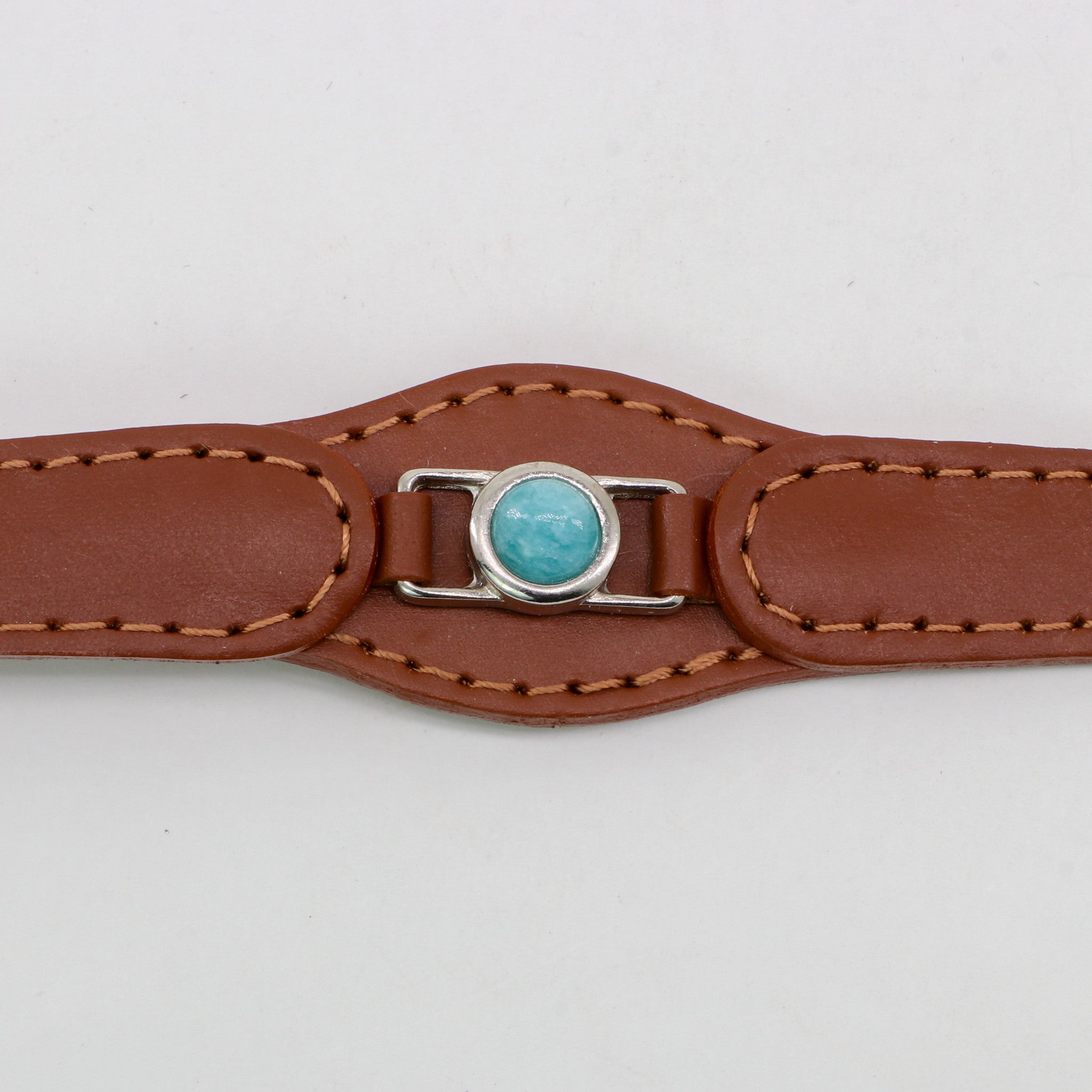 CONJUNTO PARA MASCOTAS DE COLLAR AMAZONITA, CORREA Y ESTUCHE PORTA BOLSAS – MEDIDA S