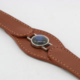 CONJUNTO PARA MASCOTAS DE COLLAR LABRADORITA, CORREA Y ESTUCHE PORTA BOLSAS – MEDIDA M