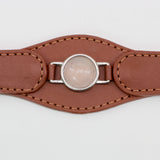 COLLAR CON CUARZO ROSA PARA MASCOTAS - MEDIDA M