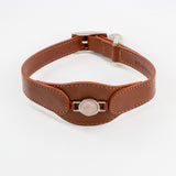 COLLAR CON CUARZO ROSA PARA MASCOTAS - MEDIDA L