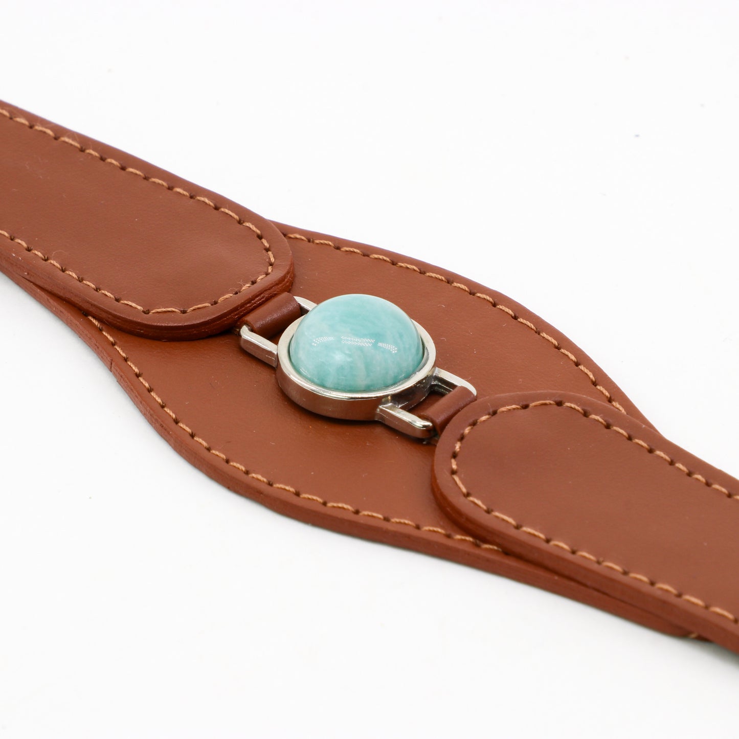 COLLAR CON AMAZONITA PARA MASCOTAS - MEDIDA L