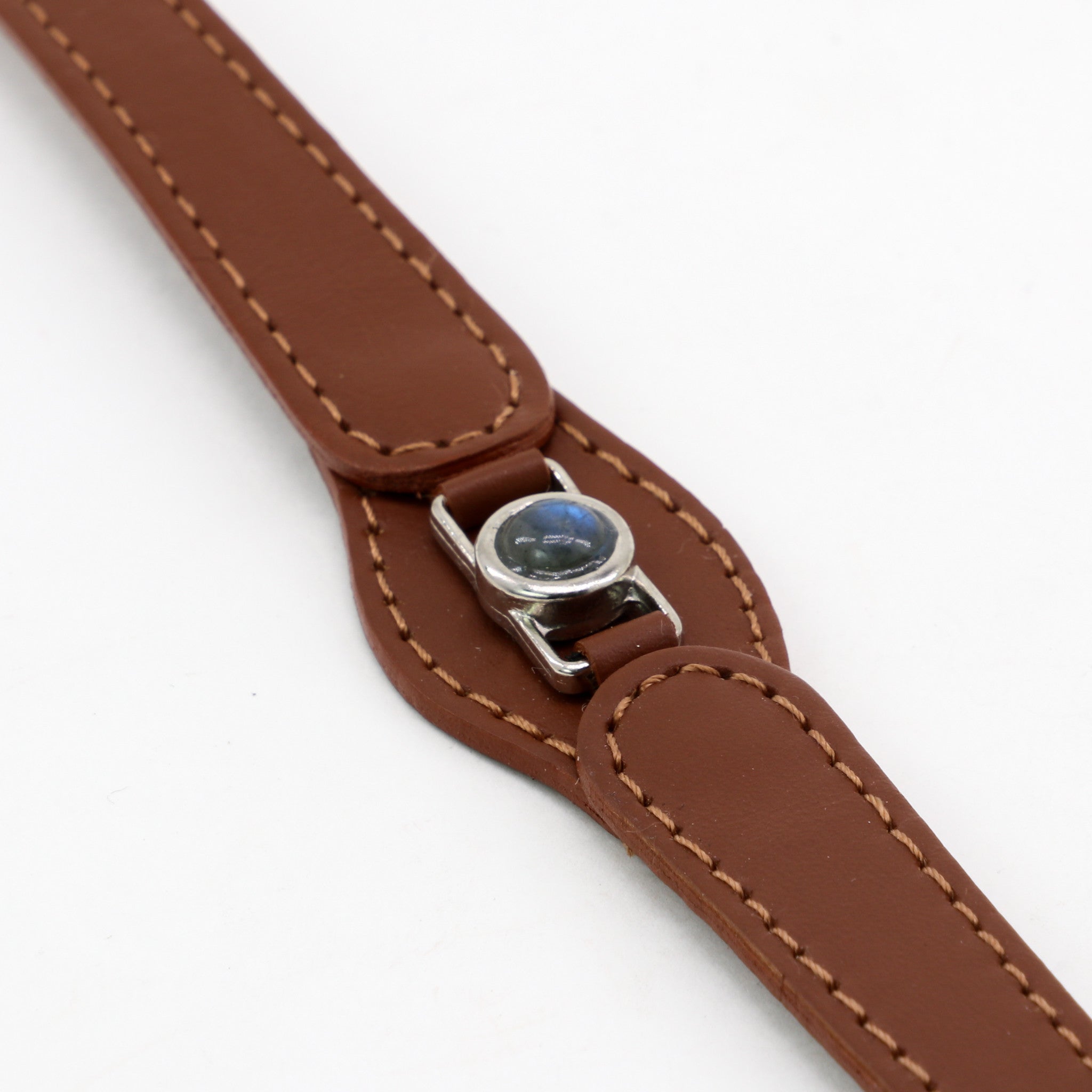 COLLAR CON LABRADORITA PARA MASCOTAS - MEDIDA S