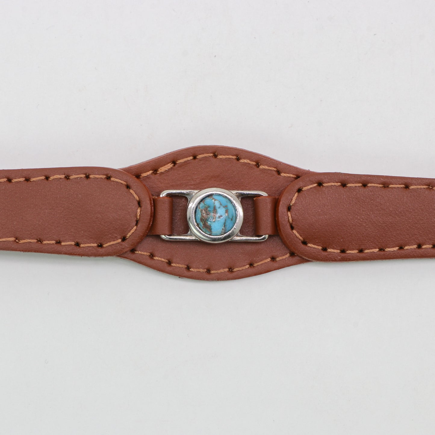 COLLAR CON TURQUESA  PARA MASCOTAS - MEDIDA S