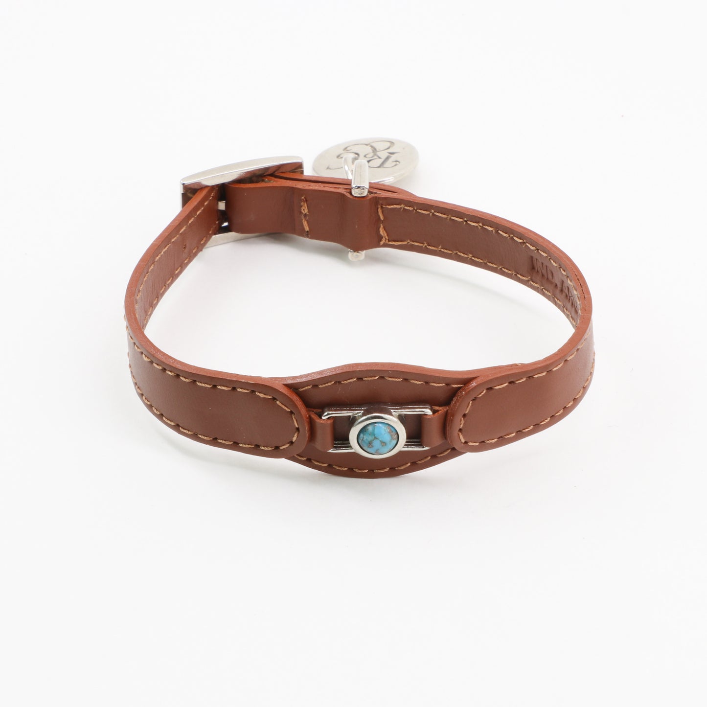 COLLAR CON TURQUESA  PARA MASCOTAS - MEDIDA S