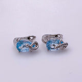 Aros de Topacio Azul