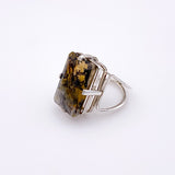 Anillo de Ágata Dendrítica