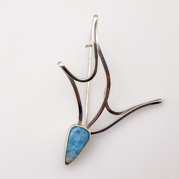 Prendedor de Larimar