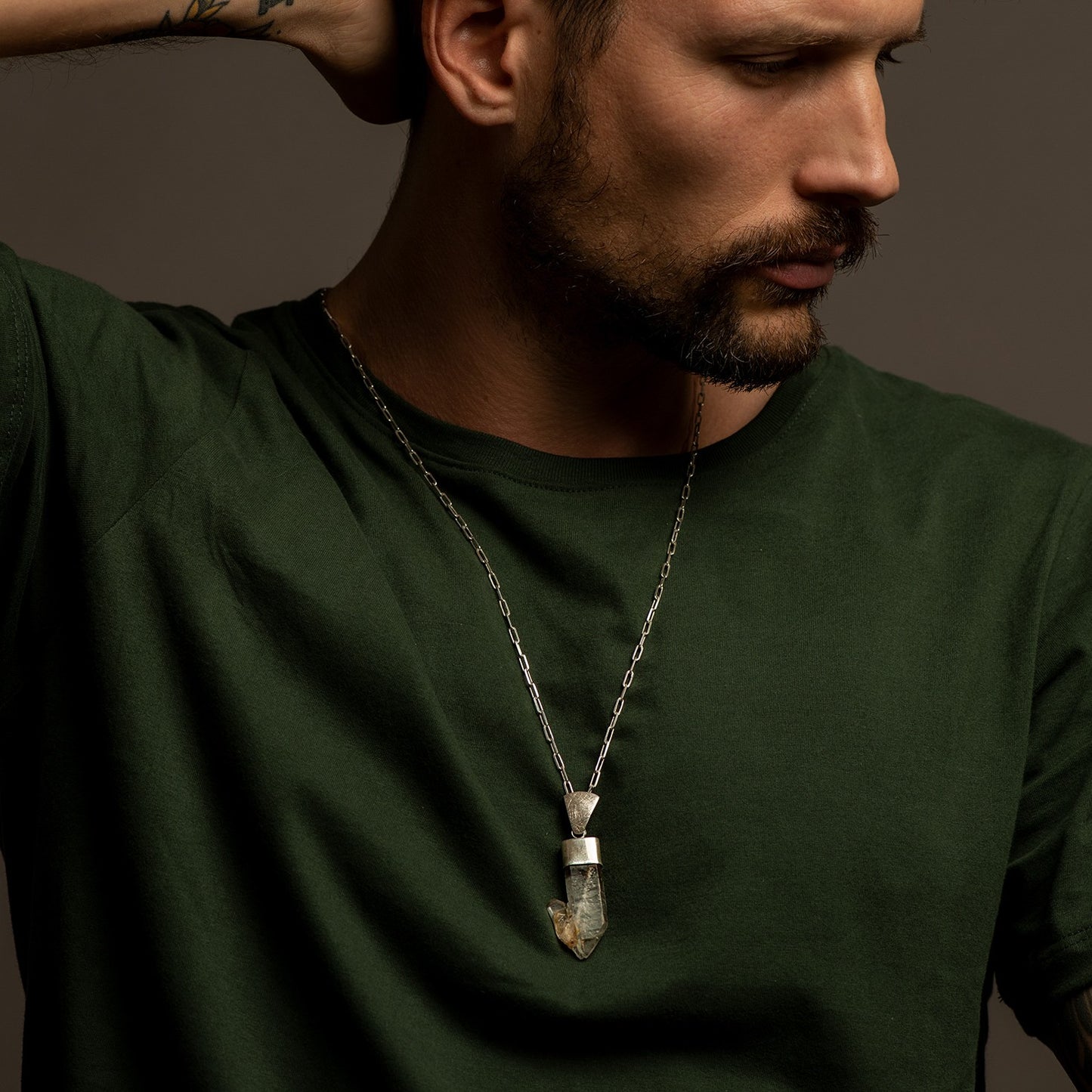 Dije de Cuarzo Tabular