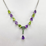 Gargantilla de Peridoto, Amatista y diópsidos