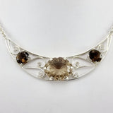 Gargantilla de Cuarzo Humado o Fumé