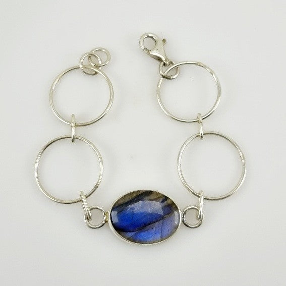 Pulsera de Labradorita Azul