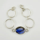 Pulsera de Labradorita Azul
