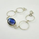 Pulsera de Labradorita Azul