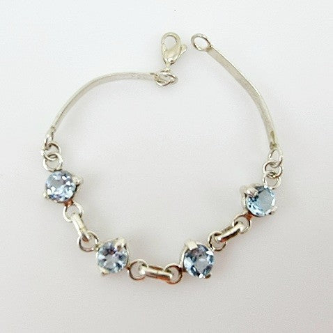 Pulsera de Topacio Azul