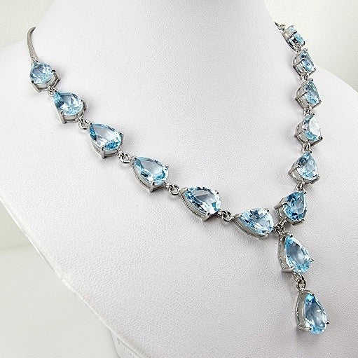 Gargantilla de Topacios Azules