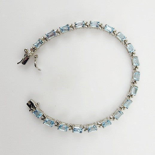 Pulsera de Topacio Azul
