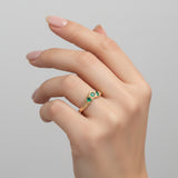 Anillo de Esmeralda en oro 18k