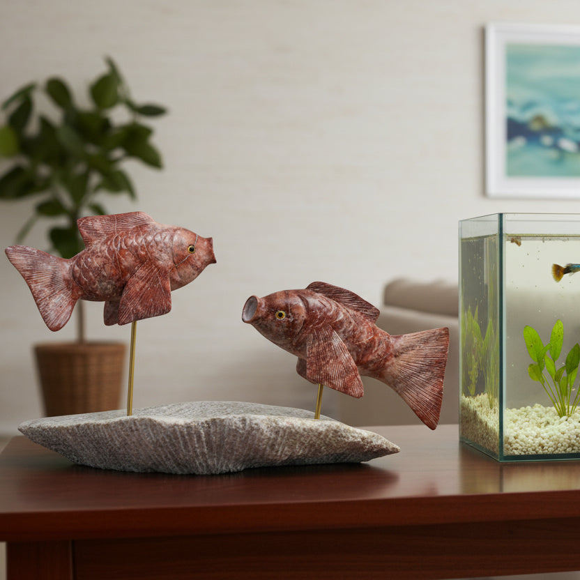 peces tallados en dolomita