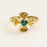 Anillo de Esmeralda en oro 18 k