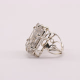 Anillo de Cuarzo turmalinado