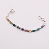 Pulsera de Nacar, Malaquita, Rodonita, Turquesa y Lapislazuli