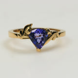 Anillo de Tanzanita en oro 18 k