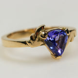 Anillo de Tanzanita en oro 18 k