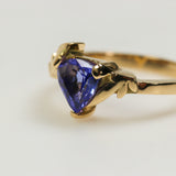 Anillo de Tanzanita en oro 18 k