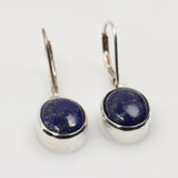 Lapis lazuli and moonstone earrings