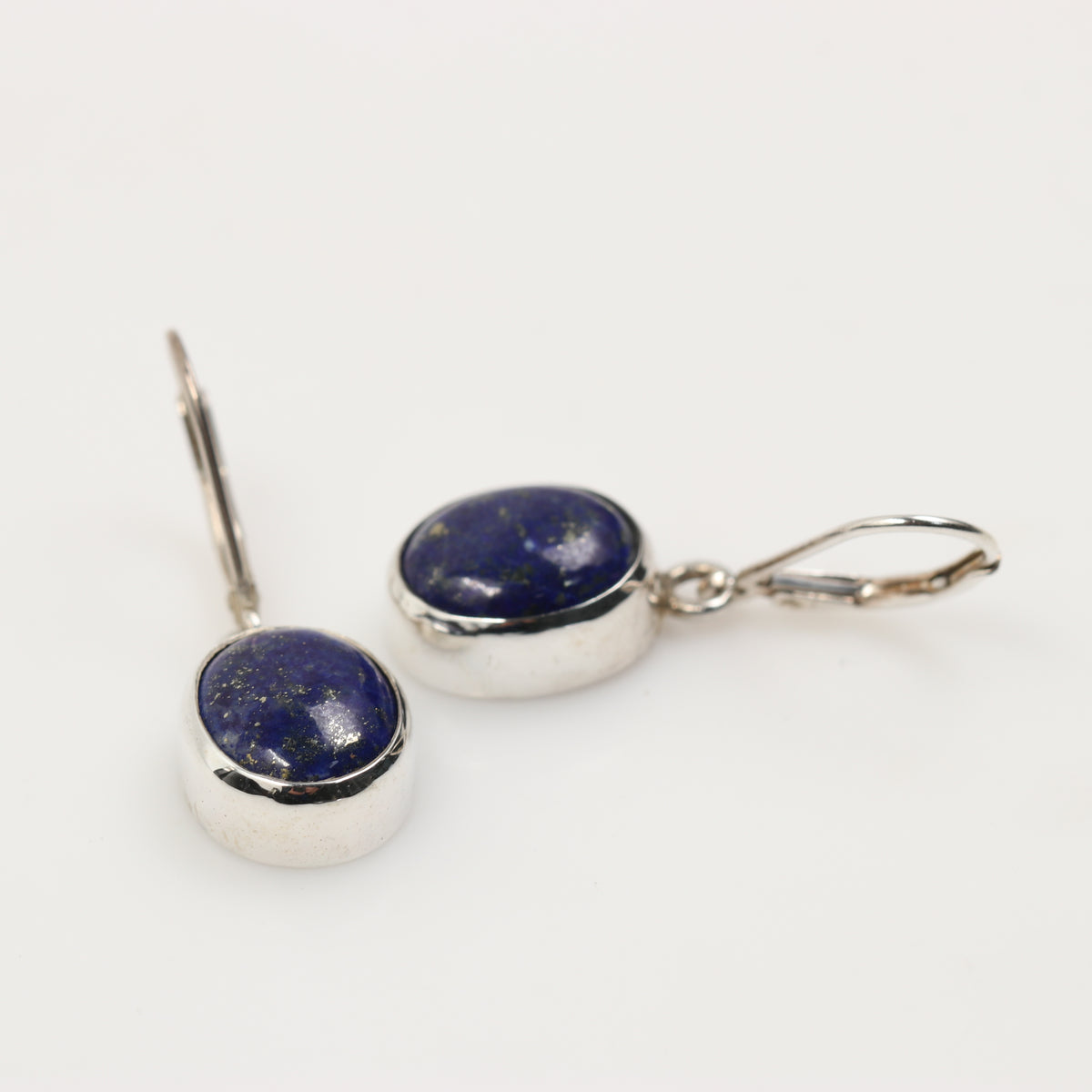 Lapis lazuli and moonstone earrings