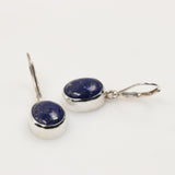 Lapis lazuli and moonstone earrings