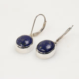 Lapis lazuli and moonstone earrings