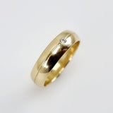 Alianza oro 18 con Diamante - Anillos