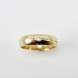 Alianza oro 18 con Diamante - Anillos